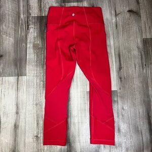 lululemon athletica Red Leggings